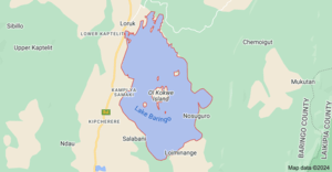 showing location of Lake Baringo